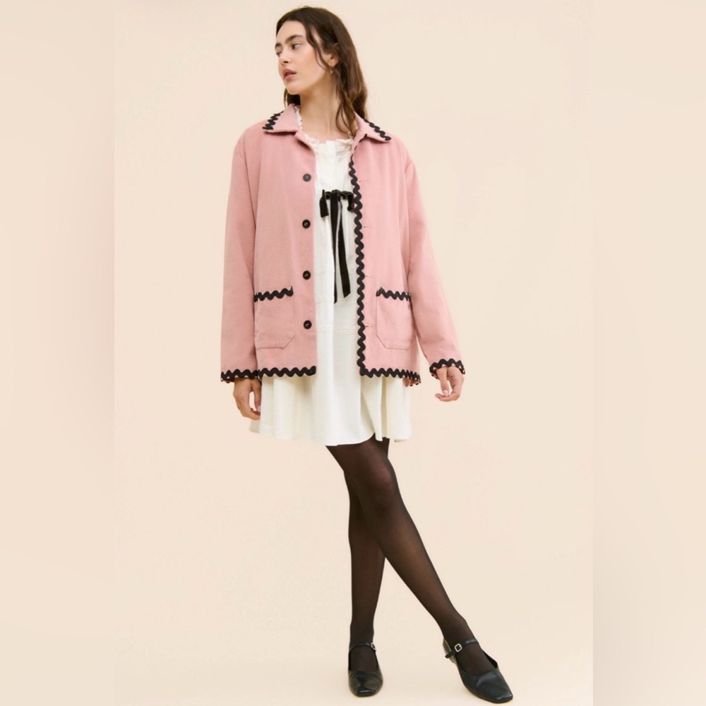 Sister Jane Gordon Ric Rac Lightweight Jacket Blazer Small